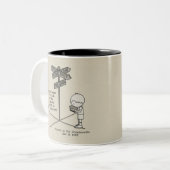 Gott ist dein Begleiter Zweifarbige Tasse (Vorderseite Links)