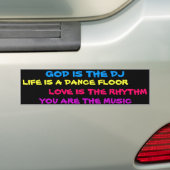 Gott ist der DJ-Autoaufkleber Autoaufkleber (Auf Auto)