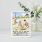 Gott ist der Erbauer Inspiration Postkarte (Stehend Vorderseite)