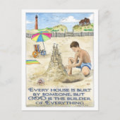 Gott ist der Erbauer Inspiration Postkarte (Vorderseite)