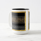 Gott ist der Herr und die Quelle mit der Grenze zu Zweifarbige Tasse (Vorderseite Links)