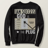 GOTT IST DER PLUG SWEATSHIRT (Design Rückseite)