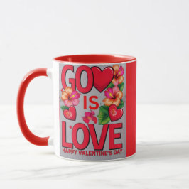 Gott ist der Valentinstag der Liebe Tasse
