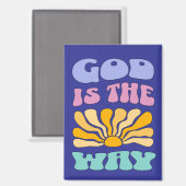 Gott ist der Weg Magnet (Vorderseite/Rückseite)