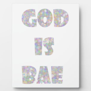Gott ist die Basis Fotoplatte