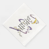 Gott ist die ganze Nacht über wach. beruhigendes S Serviette (Ecke)