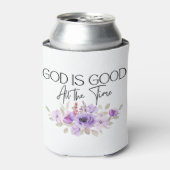 Gott ist die ganze Zeit Christliche Blume zu zitie Dosenkühler (Kanne Vorderseite)