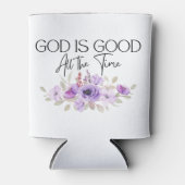 Gott ist die ganze Zeit Christliche Blume zu zitie Dosenkühler (Vorderseite)