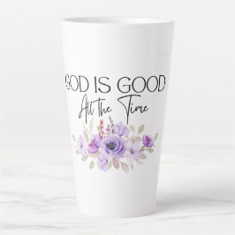 Gott ist die ganze Zeit Christliche Blume zu zitie Milchtasse