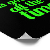 Gott ist die ganze Zeit gut Bibel Jesus Christlich Poster (Ecke)