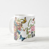 Gott ist die ganze Zeit gut - der Glaube Inspirier Kaffeetasse (Vorderseite Links)