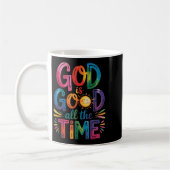 Gott ist die ganze Zeit gut Jesus Christus Christl Kaffeetasse (Links)