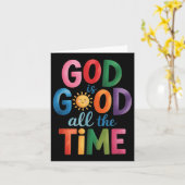 Gott ist die ganze Zeit gut Jesus Christus Christl Karte (Gelbe Blume)