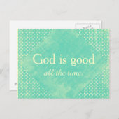 Gott ist die ganze Zeit gut Postkarte (Vorne/Hinten)