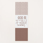 Gott ist die ganze Zeit treu beim Yoga Mat Yogamatte (Vorderseite)