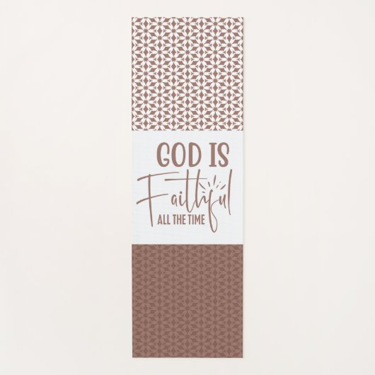 Gott ist die ganze Zeit treu beim Yoga Mat Yogamatte (Vorderseite)