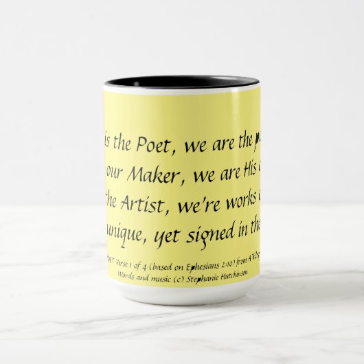 GOTT IST die Tasse Stephanie Hutchinson DICHTER (Zentrum)