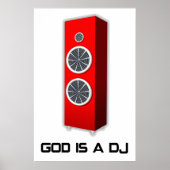 Gott ist ein DJ Poster (Vorne)