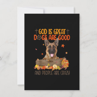 Gott ist ein großer Hund sind guter deutscher Hirt Einladung