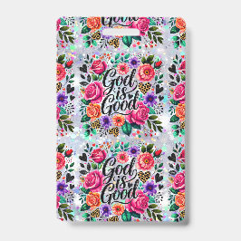 Gott ist ein gutes religiöses Christliches Geschen Ausweis