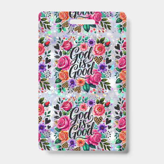 Gott ist ein gutes religiöses Christliches Geschen Ausweis (Front)