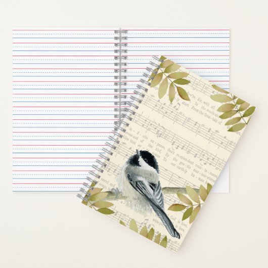 Gott ist ein Liebe-Notebook mit Bird Notizblock (Innen)
