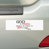 Gott ist ein Schauspieler Autoaufkleber (Auf Auto)
