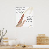 Gott ist ein Segen. Ich laufe in Integrity Poster (Küche)
