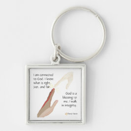 Gott ist ein Segen. Ich laufe in Integrity-Schlüss Schlüsselanhänger