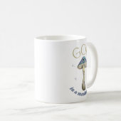 Gott ist ein Vintager Mushroom-Stil Kaffeetasse (VorderseiteRechts)