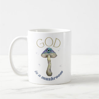 Gott ist ein Vintager Mushroom-Stil Kaffeetasse