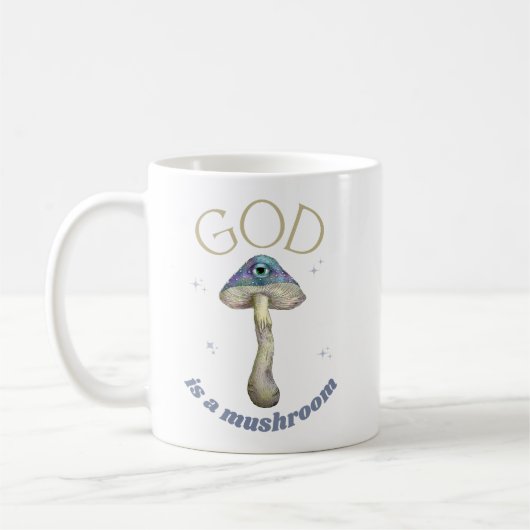 Gott ist ein Vintager Mushroom-Stil Kaffeetasse (Links)