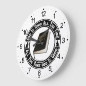 Gott ist eine große Wandsperre Große Wanduhr (Winkel)