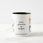 GOTT IST EINE GÜNSTIGE Christliche Bejahung Zweifarbige Tasse (Mittel)