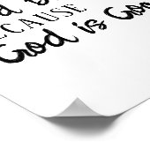 Gott ist eine gute Bibelziffer Inspiration Poster (Ecke)