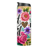 Gott ist eine gute religiöse Botschaft Thermal Tum Thermosbecher (Nach rechts gedreht)