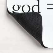 Gott ist eingebildet mousepad (Ecke)