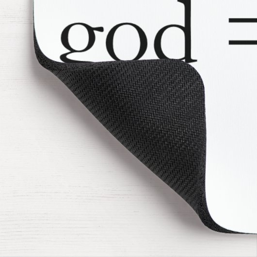 Gott ist eingebildet mousepad (Ecke)