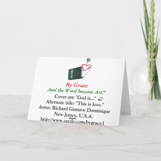 Gott ist ... feiertagskarte (Rückseite)