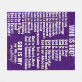 Gott ist - Fleece Blanket (Vorderseite (Horizontal))