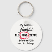 GOTT IST GLAUBWÜRDIG Christlich Schlüsselanhänger (Vorderseite)