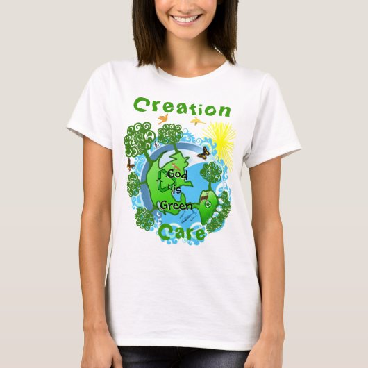 Gott ist Green~ Creation Care Apparel T-Shirt (Vorderseite)