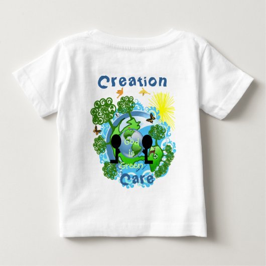 Gott ist Green~TBA AWARD Preisträger Kust.. - Maßg Baby T-shirt (Rückseite)