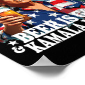 Gott ist groß Bier ist gut und Kamala sind verrück Poster (Ecke)