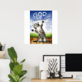 GOTT IST GROSS! - Christliche Kinderposter Poster (Heimbüro)