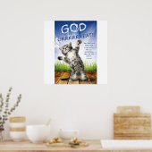 GOTT IST GROSS! - Christliche Kinderposter Poster (Küche)