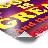 Gott ist groß! fotodruck (Ecke)