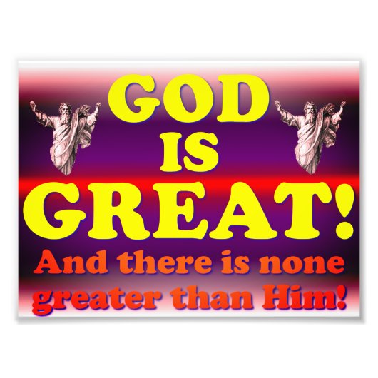 Gott ist groß! fotodruck (Vorne)