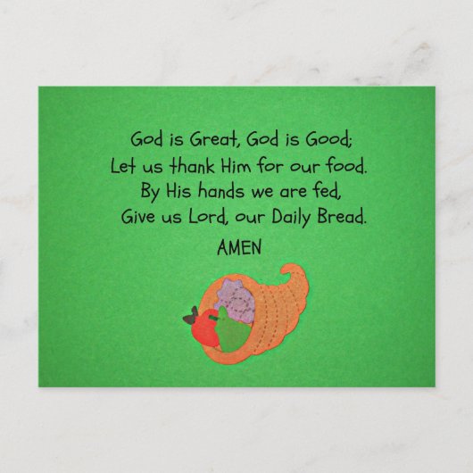 Gott ist groß, Gott ist gut... Postkarte (Vorderseite)