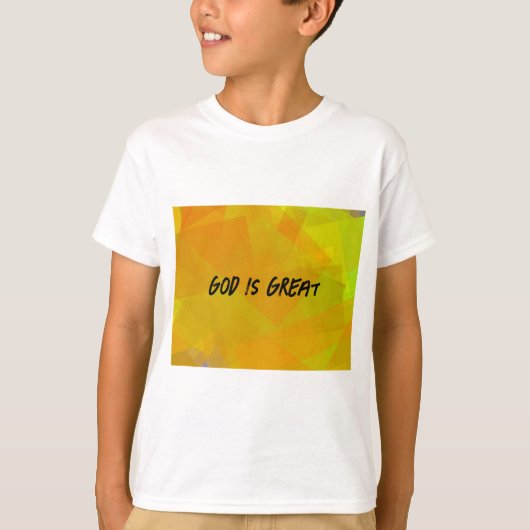 Gott ist groß T-Shirt (Vorderseite)